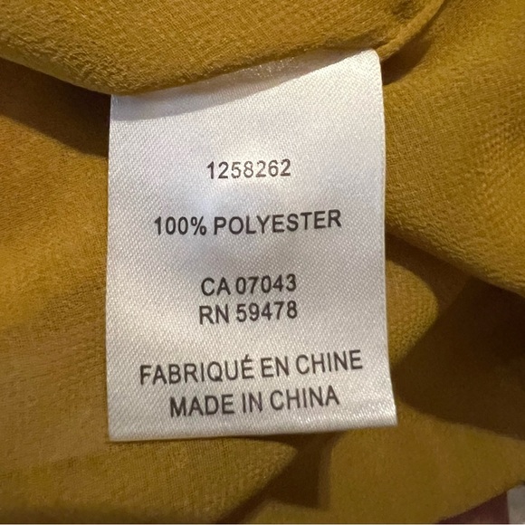 Joie Yellow Pink Ruffled Cap Sleeve Blouse - Picture 7 of 8